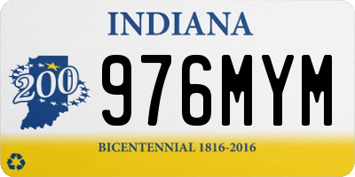 IN license plate 976MYM