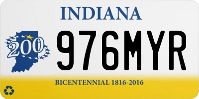 IN license plate 976MYR