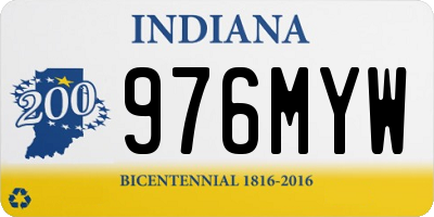 IN license plate 976MYW