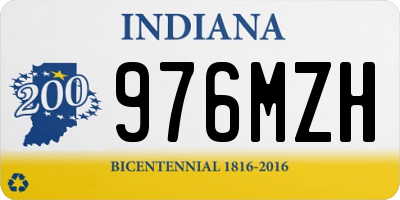 IN license plate 976MZH