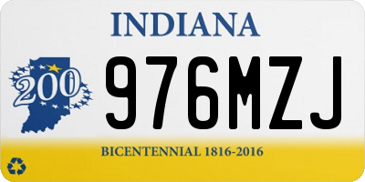 IN license plate 976MZJ