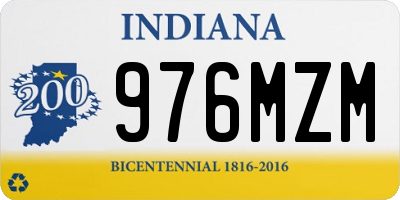 IN license plate 976MZM