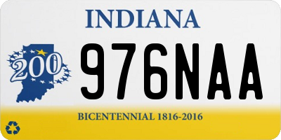 IN license plate 976NAA