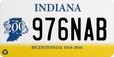 IN license plate 976NAB