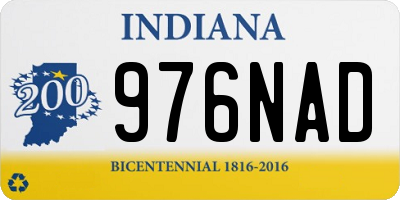 IN license plate 976NAD
