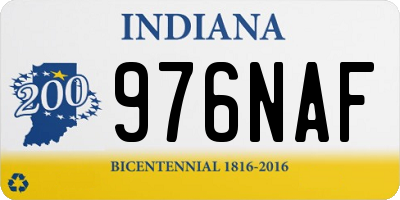 IN license plate 976NAF