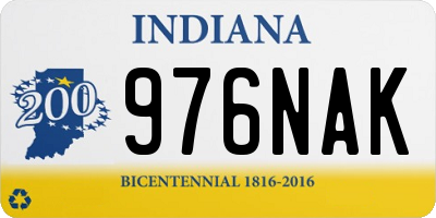 IN license plate 976NAK