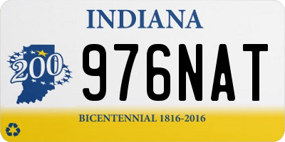 IN license plate 976NAT
