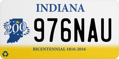 IN license plate 976NAU