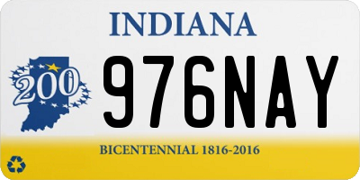 IN license plate 976NAY