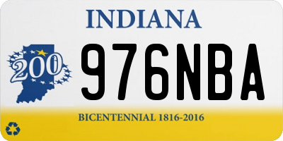 IN license plate 976NBA