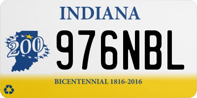 IN license plate 976NBL