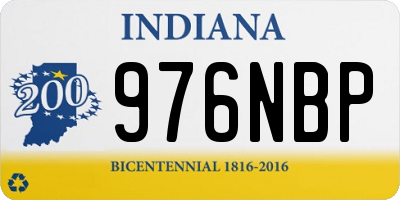 IN license plate 976NBP