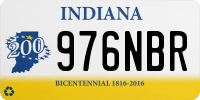 IN license plate 976NBR