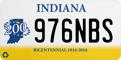 IN license plate 976NBS