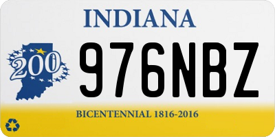 IN license plate 976NBZ