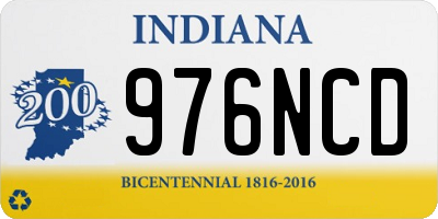 IN license plate 976NCD