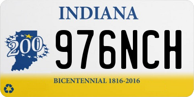 IN license plate 976NCH