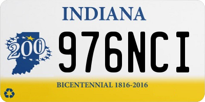 IN license plate 976NCI