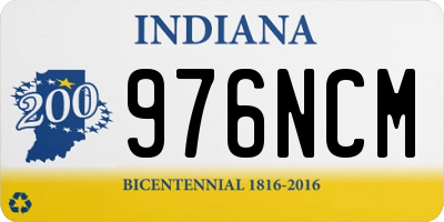 IN license plate 976NCM