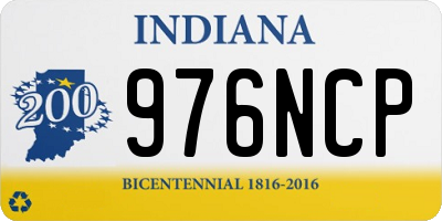 IN license plate 976NCP