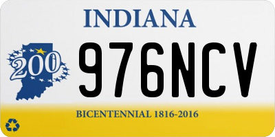 IN license plate 976NCV