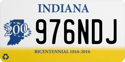 IN license plate 976NDJ