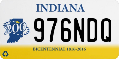 IN license plate 976NDQ