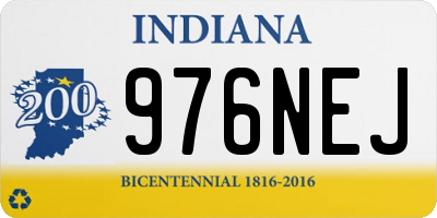 IN license plate 976NEJ