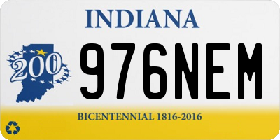 IN license plate 976NEM