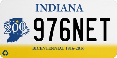 IN license plate 976NET