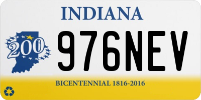 IN license plate 976NEV