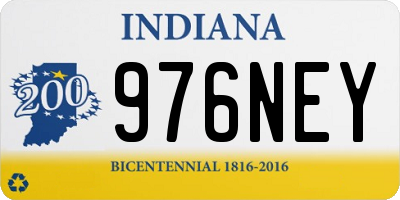 IN license plate 976NEY