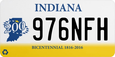 IN license plate 976NFH