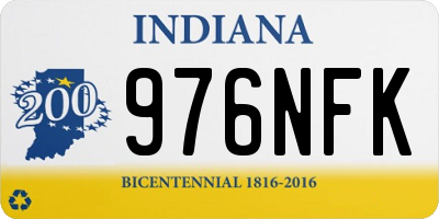 IN license plate 976NFK