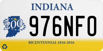 IN license plate 976NFO