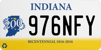 IN license plate 976NFY