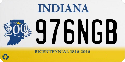 IN license plate 976NGB