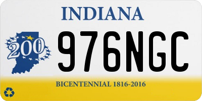 IN license plate 976NGC