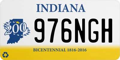 IN license plate 976NGH
