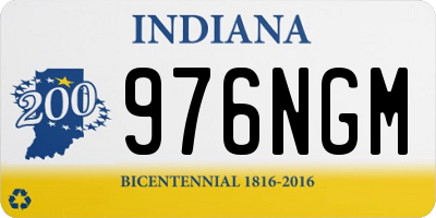 IN license plate 976NGM