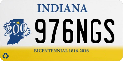 IN license plate 976NGS