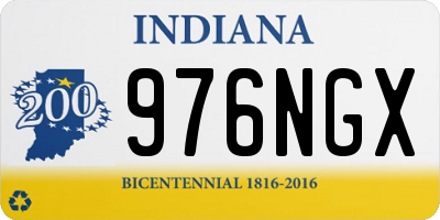IN license plate 976NGX