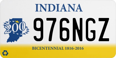IN license plate 976NGZ