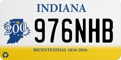 IN license plate 976NHB