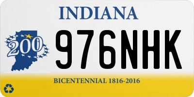 IN license plate 976NHK