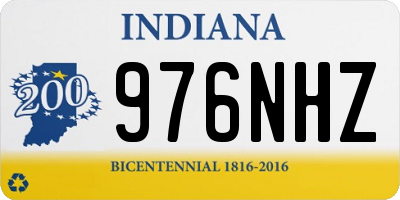 IN license plate 976NHZ