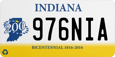 IN license plate 976NIA