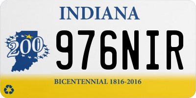 IN license plate 976NIR