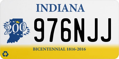 IN license plate 976NJJ